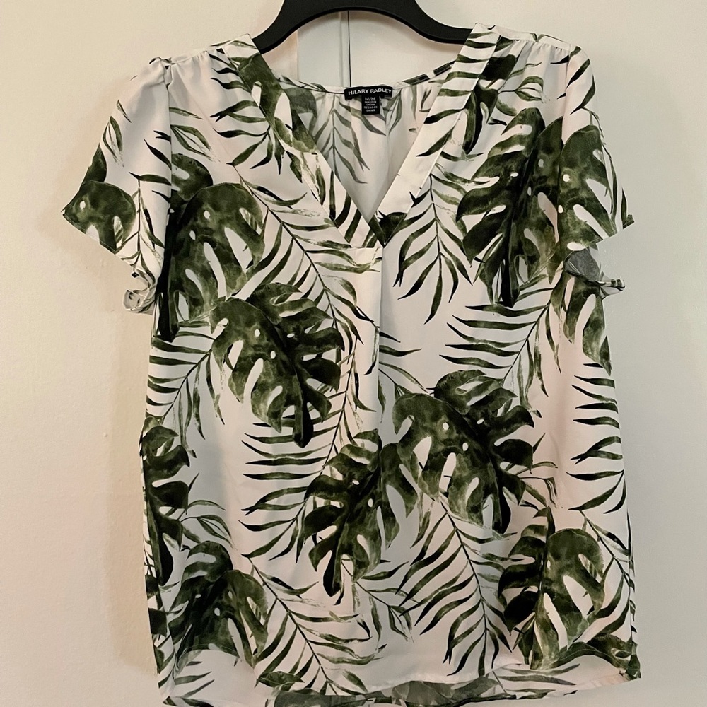 Hilary Radley Monstera Blouse